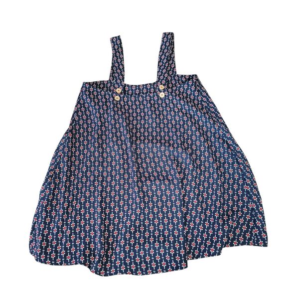 Show Me Your MuMu Ambres Mini Dress Blue With Red & White Flowers Size Small - Picture 2 of 7